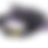 1pc noir violet cuir de vachette ciré corde de nylon unisexe bracelet de base pour la fabrication de sku-38850