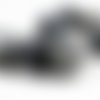 8pcs picasso argent noir rugueux gravé rustique ronde anglais coupe facettes en verre tchèque perles sku-39071