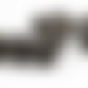 8pcs d'un noir de jais sénégal or marbre patine rugueux gravé rustique ronde anglais coupe facettes  sku-39072