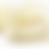 64pcs x 25mm extra long de lumière d'or d'argent bordée ronde verre tchèque perles de bugle preciosa sku-39098