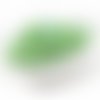 20g de cristal vert argent bordée de verre tchèque de l'hexagone tube deux 2 coupes de semences de p sku-39124