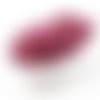 20g de cristal rose d'argent bordée de verre tchèque de l'hexagone tube deux 2 coupes de semences de sku-39125