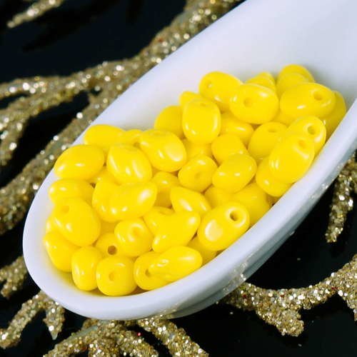 20g de jaune verre tchèque solo perles de rocaille preciosa pressé de de tchèques en plat talon de 2 sku-17941