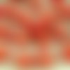 18pcs opaque rouge corail d'or ovale plat trèfle de feuille religieuse du rosaire de la chance patri sku-35394