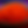 Orange néon perles uv active halloween mat de verre tchèque rondes en de bohème original exclusif 6m sku-16950