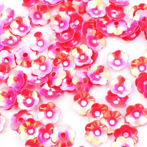20g métallisé rose ab glitter sparkle en forme de fleur paillettes confettis tasse de à coudre sur l sku-40135