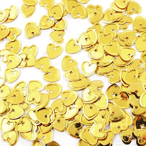 20g or métallique plat coeur paillettes confettis valentine à coudre sur la broche de la broderie 8m sku-40147