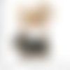 2pcs noir blanc tricot or de chien de terrier de accessoires à cheveux broche enfants tchèque métal  sku-39554