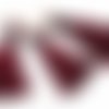 4pcs bordeaux rouge en satin de coton mini pompons avec anneau de saut crochet déclaration gland pou sku-40228