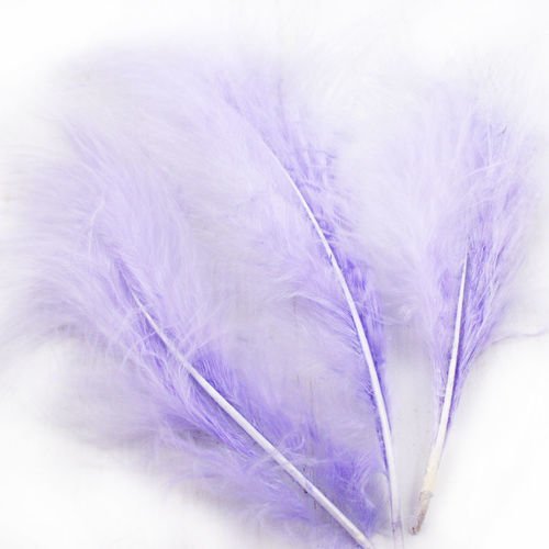 8pcs pourpre violet teint moelleux de plumes marabou turquie bricolage chapeau de mariage de bijoux  sku-39433