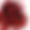 40pcs rose rougeâtre noir teint les plumes de coq pendentif boucles d'oreilles bijoux de la chapelle sku-39373