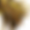 10pcs rayée de brun jaune teint les plumes de la queue de faisan cheveux diy chapeau masque de bijou sku-39661