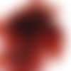14pcs rose rouge teint les plumes de coq pendentif boucles d'oreilles bijoux de la chapellerie selle sku-39385