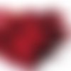 14pcs rouge rubis teint les plumes de coq pendentif boucles d'oreilles bijoux de la chapellerie sell sku-39393