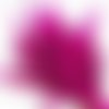 6pcs fuchsia rose teint dépouillé coq de longues plumes fines extensions de cheveux boucles d'oreill sku-39411