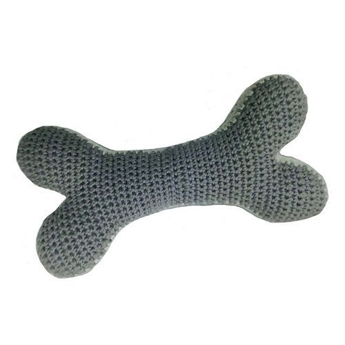 Gris blanc gros os de chien de jouet crochet accroché à tricoter kit amigurumi bricolage enfants de  sku-40601