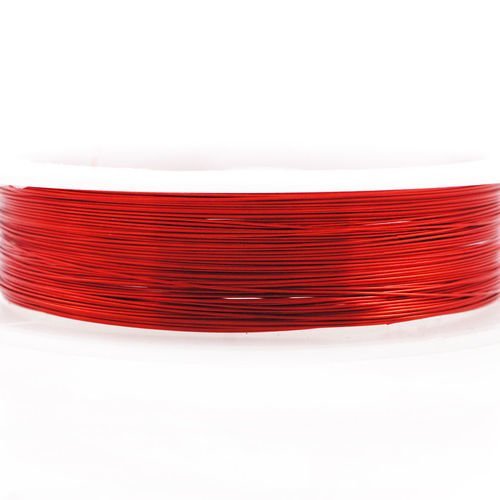 9m 30 10yrd rouge enveloppé artistique aluminium perles de l'artisanat de bijoux en fil d'enrouler s sku-40335