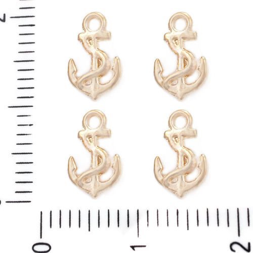 20pcs plaqué or petite ancre de navire de la marine de la mer de pendentifs charms tchèque métal con sku-39582