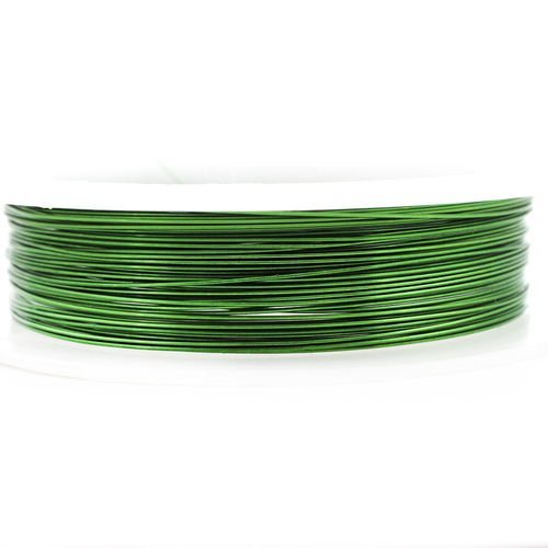 9m 30 10yrd vert enveloppé artistique aluminium perles de l'artisanat de bijoux en fil d'enrouler su sku-40366