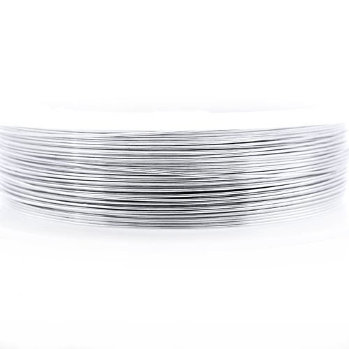 9m 30 10yrd argent enveloppé artistique aluminium perles de l'artisanat de bijoux en fil d'enrouler  sku-40371