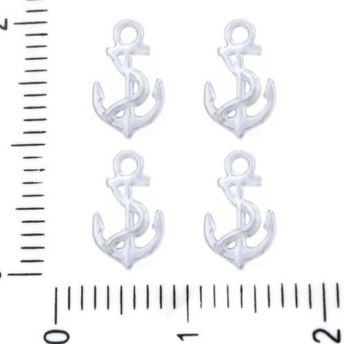 20pcs platine rhodium argenté ancre de marin par les navires pendentifs charms tchèque métal conclus sku-39497