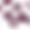 10pcs rouge foncé bordeaux argent au crochet tricoté à plat applique de fleur patch à coudre sur la  sku-40382