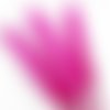 6pcs fuchsia rose chaud teint les plumes d'oie pendentif boucles d'oreilles bijoux de costume dreamc sku-39332