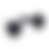 100pcs noir goupille de sécurité en plastique yeux feutrage de bricolage poupée jouet de scrapbookin sku-40460