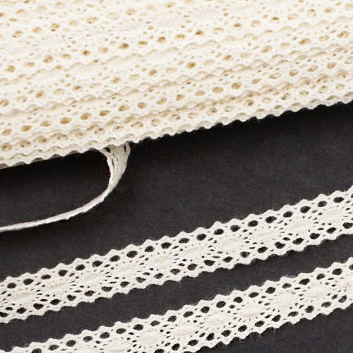 1m 3.3 ft 1.1 yd crème ivoire coton blanc dentelle au crochet le bord de bijoux robe ruban vintage d sku-40537