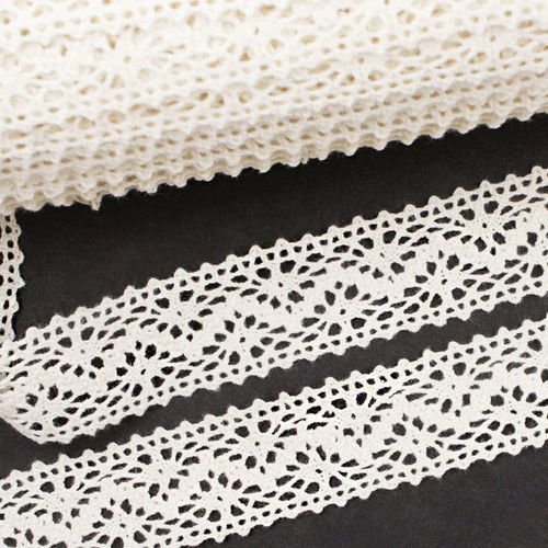 1m 3.3 ft 1.1 yd crème ivoire coton blanc dentelle au crochet le bord de bijoux robe ruban vintage d sku-40538
