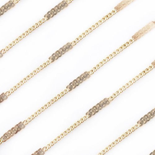 2yrd 1 8 m d'or délicate bar de la chaîne petit lien rare collier en forme de la fabrication de bijo sku-40486