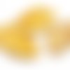 2pcs jaune exclusif naturel authentique cuir couleur feuille charme pendentif boucle d'oreille de bi sku-40409
