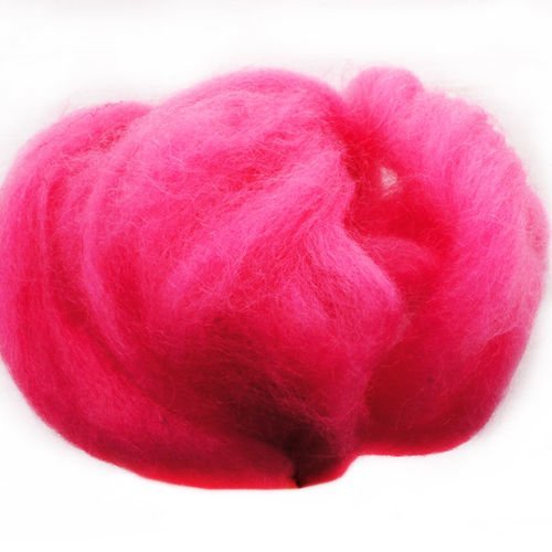 Rose 20g 4m vegan friendly acrylique laine pour aiguille de feutrage de la filature de tricot bricol sku-40713
