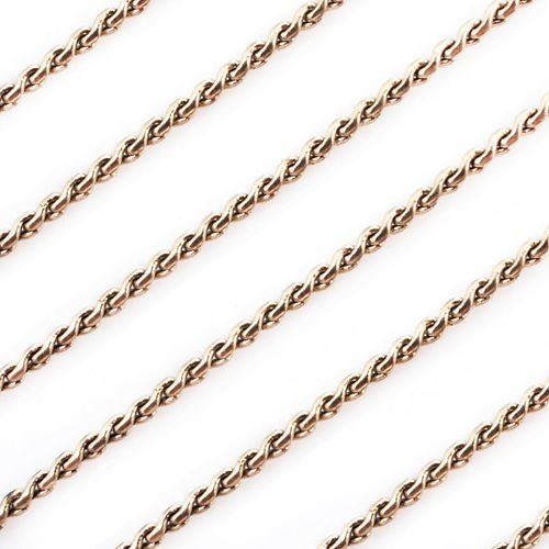 2yrd 1 8 m 16k or délicate chaîne serpentine cordon petit lien rare collier en forme de la fabricati sku-40492