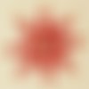 Or rouge tout droit de star tchèque de bohême de l'arbre de noël de cadeaux ornements de perles de v sku-41018
