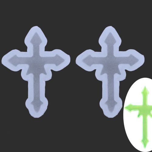 1pc croix gothique cabochon religieux fabrication de moules en silicone plateau de réglage du suppor sku-41981
