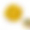 20pcs teint jaune pressé séchées peu narcisse fleur de plantes sèches époxy résine uv pendentif nail sku-41841