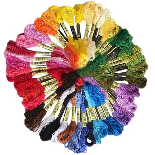 50 mélange de coton couleur du fil à broder au point de croix couture écheveaux similaire soie dmc c sku-42011