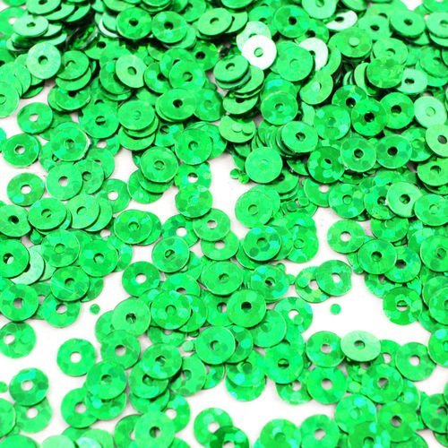 20g métallique grain vert glitter sparkle laser lumineux flocons plate ronde paillettes confettis à  sku-42012