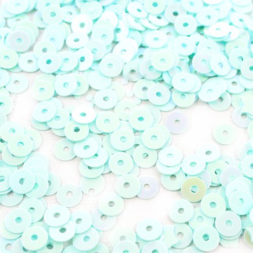 20g turquoise vert ab plate ronde paillettes confettis à coudre sur la broche de la broderie 4mm tro sku-42088