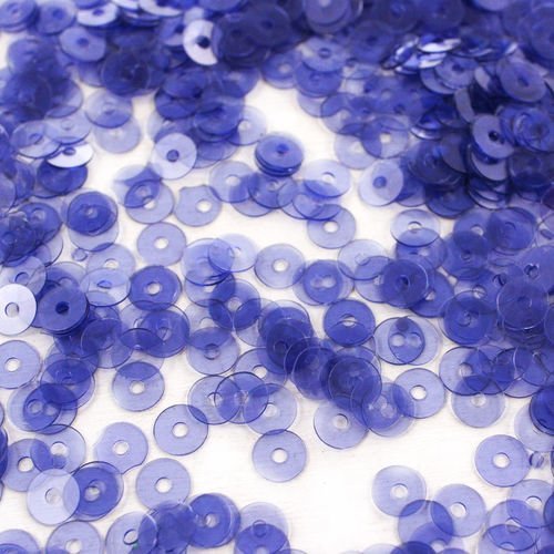 20g clair violet bleu rond plat paillettes confettis à coudre sur la broche de la broderie 4mm trou  sku-42075