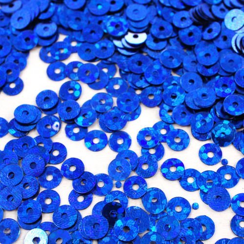20g métallique royal blue glitter sparkle plate ronde paillettes confettis à coudre sur la broche de sku-42019