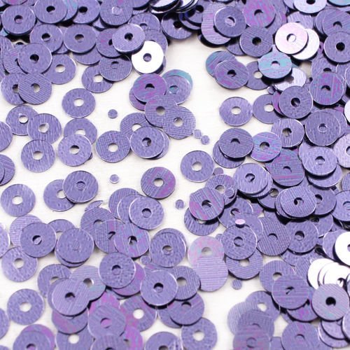 20g métallisé violet bleu rond plat paillettes confettis à coudre sur la broche de la broderie 4mm t sku-42026