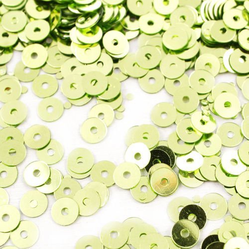 20g olive métallique vert rond plat paillettes confettis à coudre sur la broche de la broderie 4mm t sku-42029