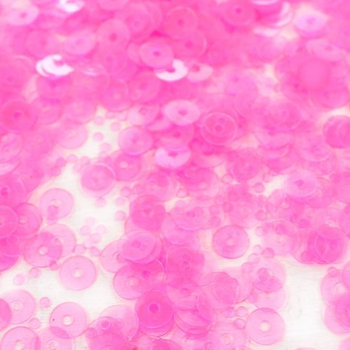 20g clair fuchsia rose rond plat paillettes confettis à coudre sur la broche de la broderie 4mm trou sku-42070
