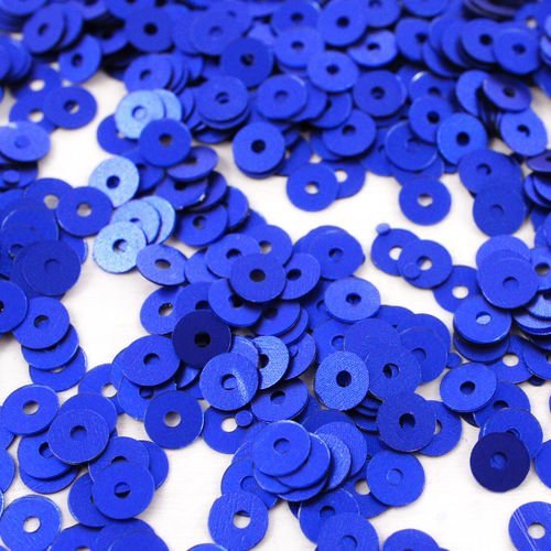 20g mat métallique royal bleu rond plat paillettes confettis à coudre sur la broche de la broderie 4 sku-42097