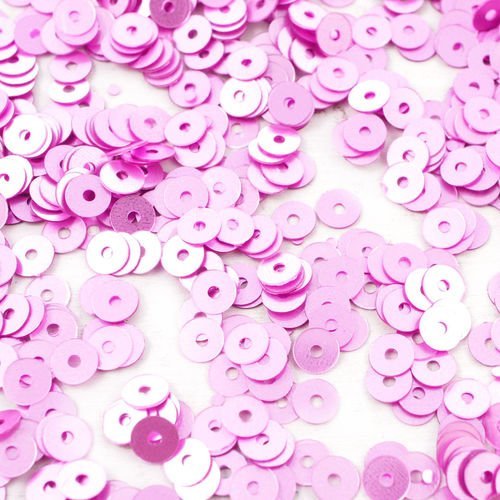 20g mat métallisé rose rond plat paillettes confettis à coudre sur la broche de la broderie 4mm trou sku-42102