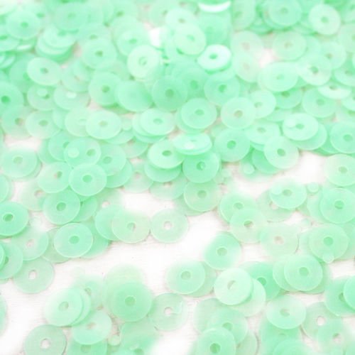 20g mat bébé vert rond plat paillettes confettis à coudre sur la broche de la broderie 4mm trou 1mm sku-42107