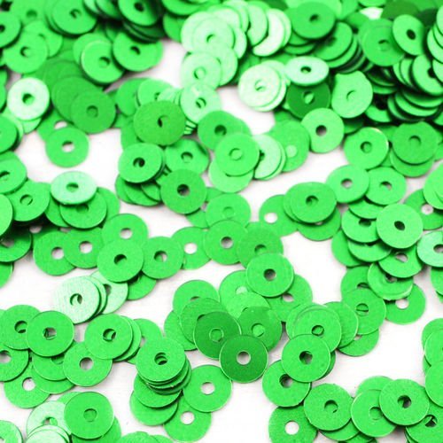 20g mat métallisé vert rond plat paillettes confettis à coudre sur la broche de la broderie 4mm trou sku-42110