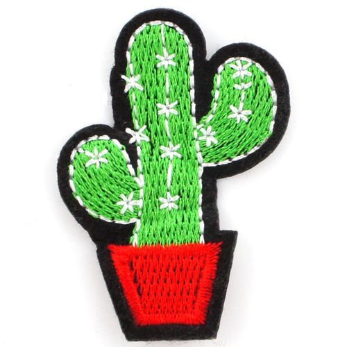1pc petit cactus tissu cousu brodé à coudre appliques le patch de bricolage art cadeau costume de ba sku-41619